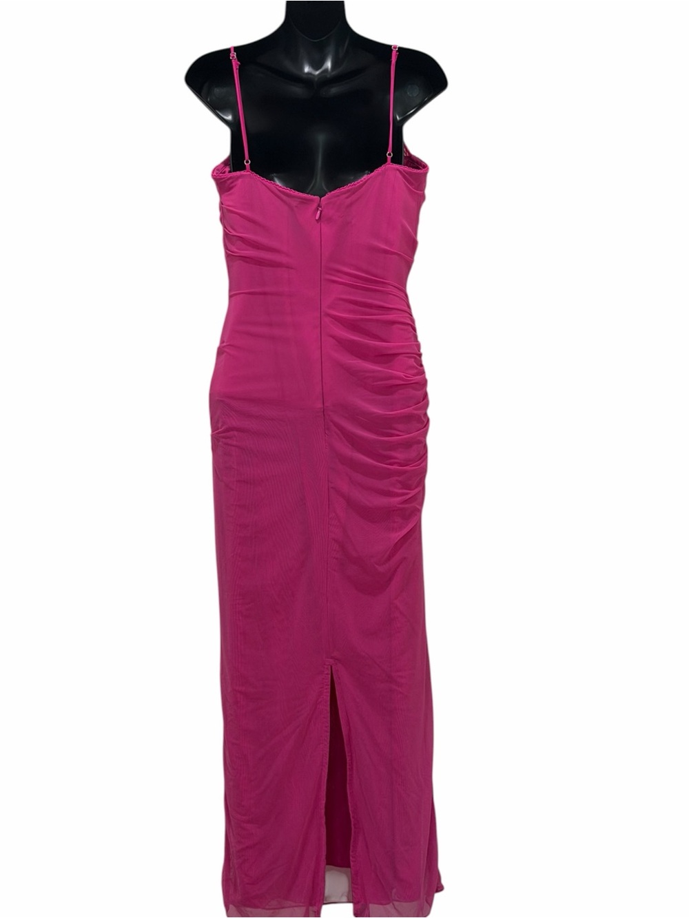 House Of CB Nalini Fuchsia Mesh Corset Maxi Dress - Picture 4 of 6